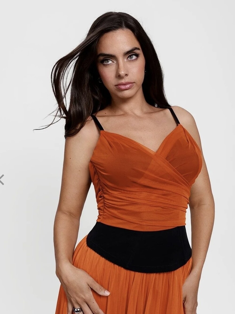 Popilush Mesh Cami Corset Top